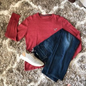American Eagle Red Thermal Men’s Top